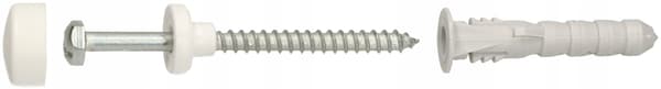 Fäststift för toalettsits - vit serie