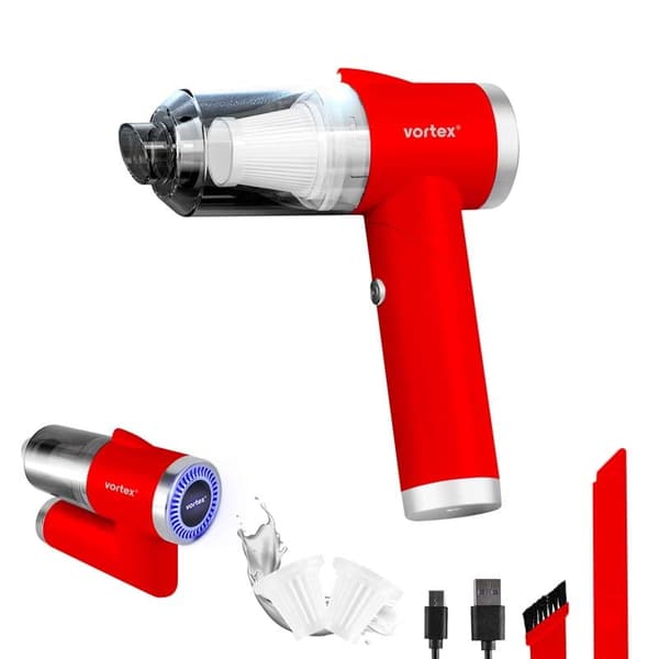 Vortex CRC90 punainen johdoton käsikäyttöinen imuri