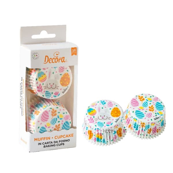 PÅSKE Påskeæg muffinforme 50x32mm 36 stk