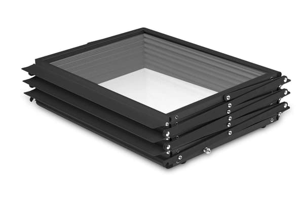 Brochureholder A3 Z sort i kuffert