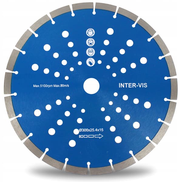 DIAMANTBLADSEGMENT 300 x 25,4 x 15 mm I-VIS