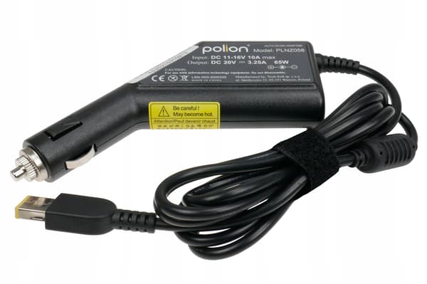 Biladapter til LENOVO bærbar computer 65W 20V 3.25A Slim Tip-stik