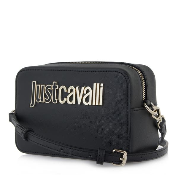 JUST CAVALLI Signature Messenger-taske SORT/GULD