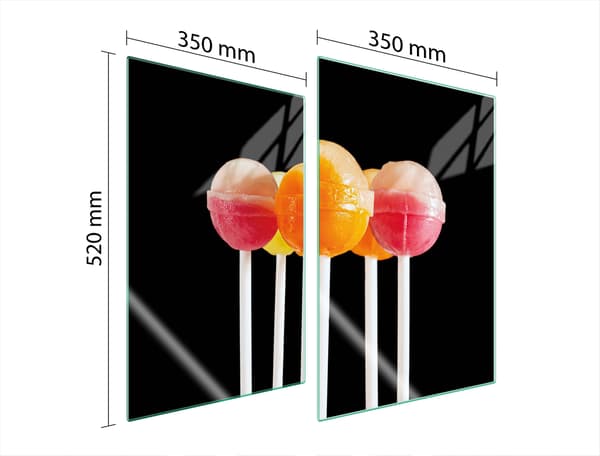 GLASSKYDDSPLATTA FÖR KÖK 2x35x52 KLUBBA