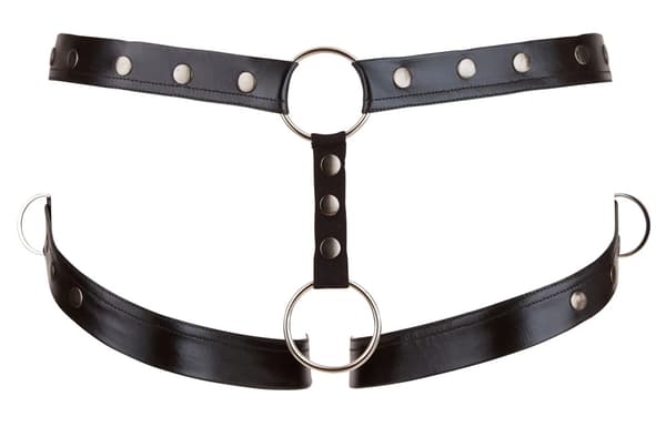 Svenjoyment Matte Herre Jockstrap Trusser med Lårstropper Sort ML