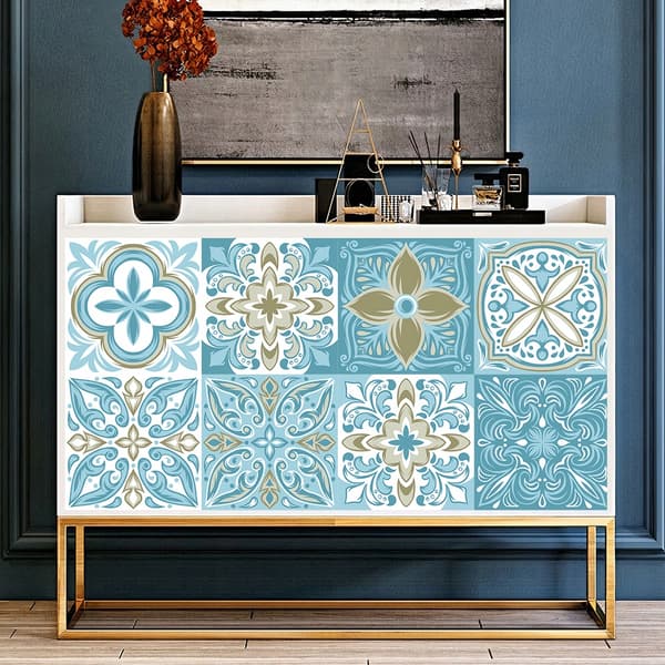Selvklæbende PVC-patchwork-paneler sæt 10 stk tapet 20x20 cm zm-06-041