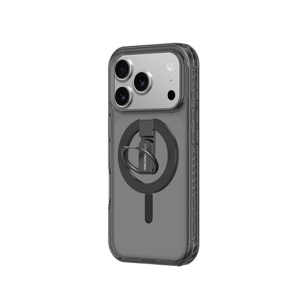 iPhone 17 Pro Titan Pro Grip Ring Sæt MagSafe-etui - Sort