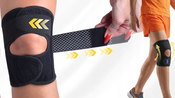 Knästöd, elastiskt knästöd, vänster XL FIT4MED