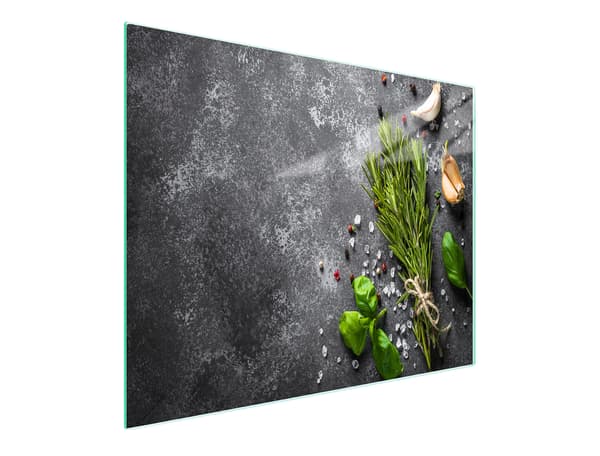 GLAS SKÆREBRÆT 52x30 KRYDDERIER
