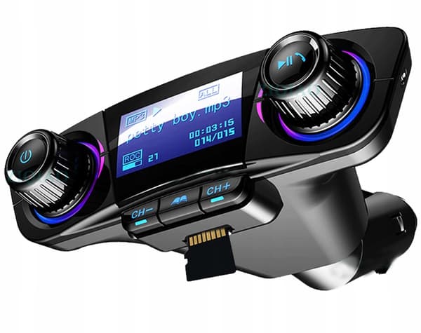 FM-SÄNDARE BLUETOOTH 5.0 USB MULTIMEDIA 8-i-1