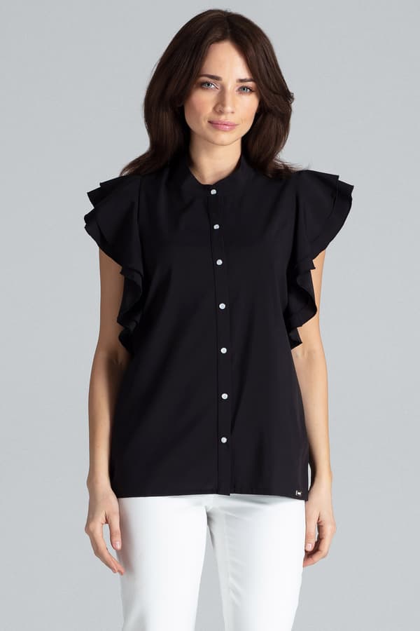 Blus K482 sort medium