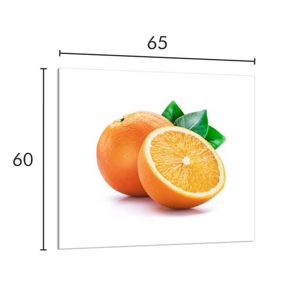 GLASPANEL FÖR KÖK 65x60 Frukt