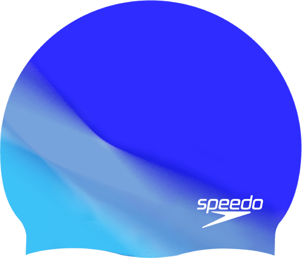 Speedo Multi Colour Silk Cap Au blå