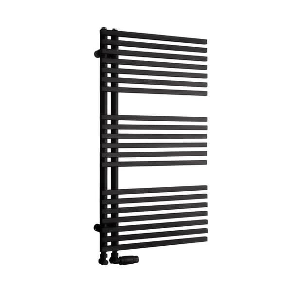 Badeværelsesradiator LUXRAD Type E 883 x 500 mm sort mat 9005