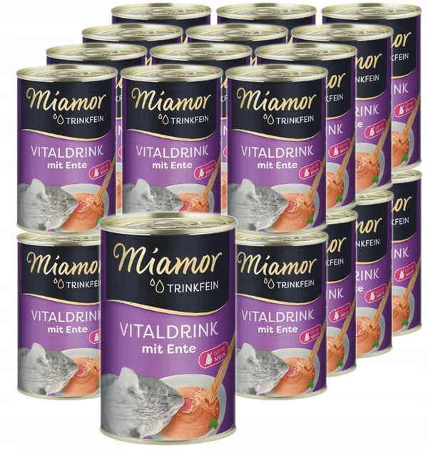 Miamor VITALDRINK vådfoder til katte med and 24x135 ml