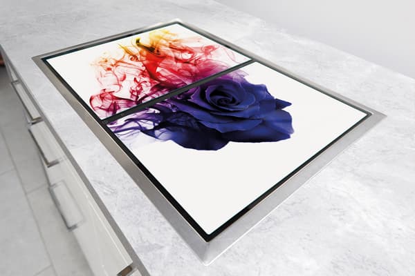 GLASBESKYTTELSESPLADE 75x52 ROSE