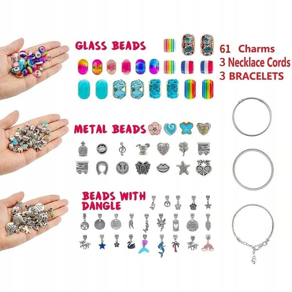 PERLE- OG CHARMS-ARMBÅNDSSÆT