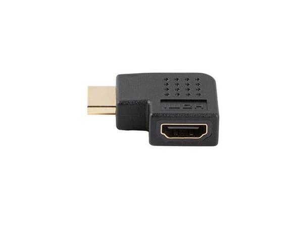 Lanberg hdmi(uros) -> hdmi(naaras) 4K-sovitin, vasenkulmainen, musta