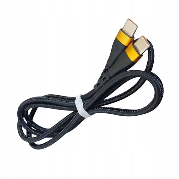 Hurtigladerkabel USB-C til USB-C høj hastighed 100cm