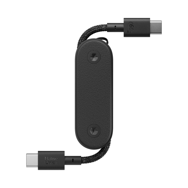 Native Union Pocket Cable - USB-C - USB-C-kaapeli, 17 cm (musta)