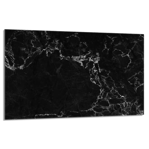 Skyddsplatta för spis i glas 80x52 marmor