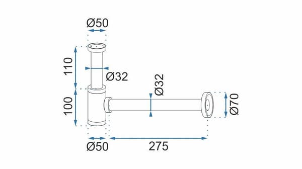 CLICK-CLACK-SIPHON UNIVERSAL HARJATTU KULTA Tuotenumero REA-A8586