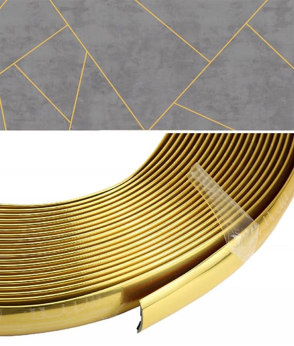 Dekorativ list guld elastisk 20/21 mm 2,1/2 cm x 5 meter