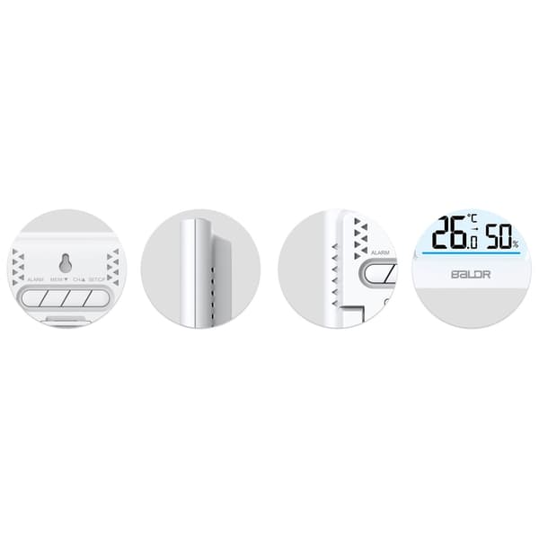 Väderstation med display BD-911 vit