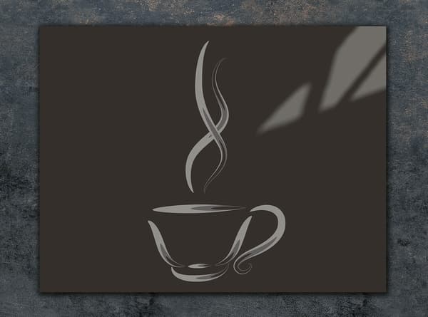 GLAS SKÆREBRÆT 30x22 KAFFE