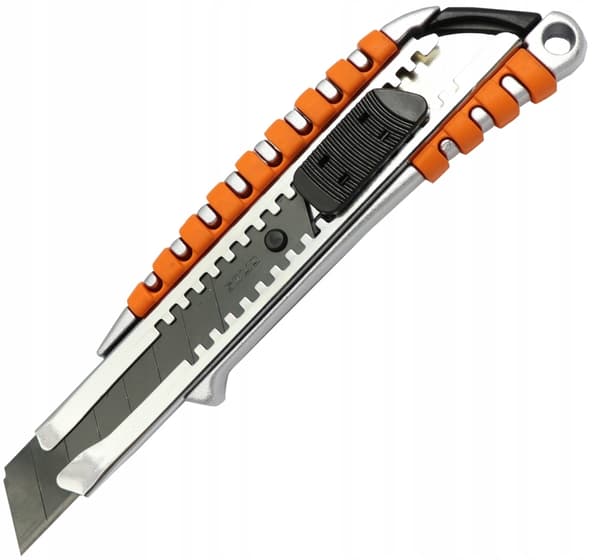 Solid 5684B sort tiger 18 mm gummi-metalkniv