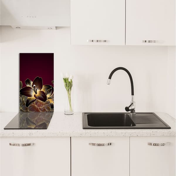 GLAS SKÄRBRÄDA 30x52 Orkidé