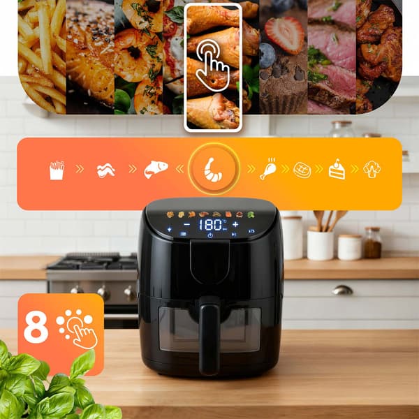 Airfryer 4l Berdsen 1500W BD-658 sort
