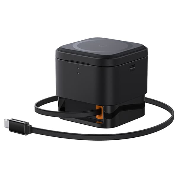 3-i-1 MagSafe 25W Smartwatch-oplader - Sort