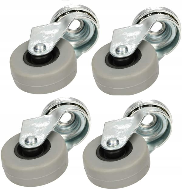 Däck 40mm GUMMI + hål + lager - 12 st.
