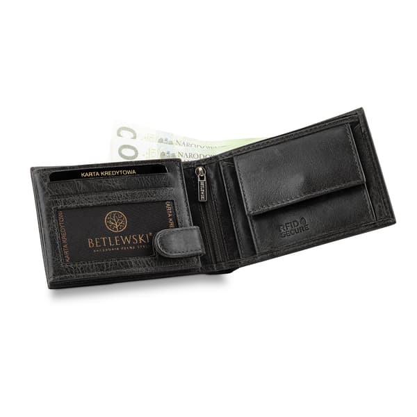 BPM-BB-61 BLACK MATTHEW Herrplånbok +CERTIFIKAT