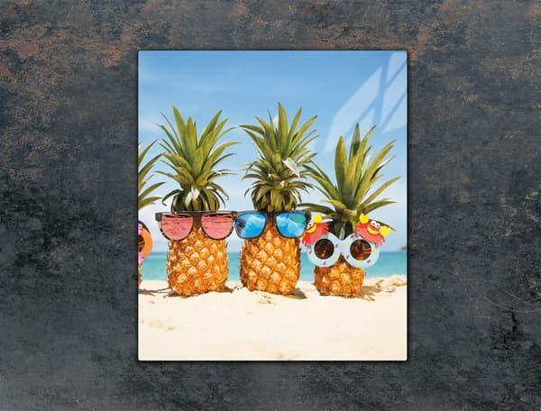 GLAS SKÆREBRÆT 45x52 ANANAS