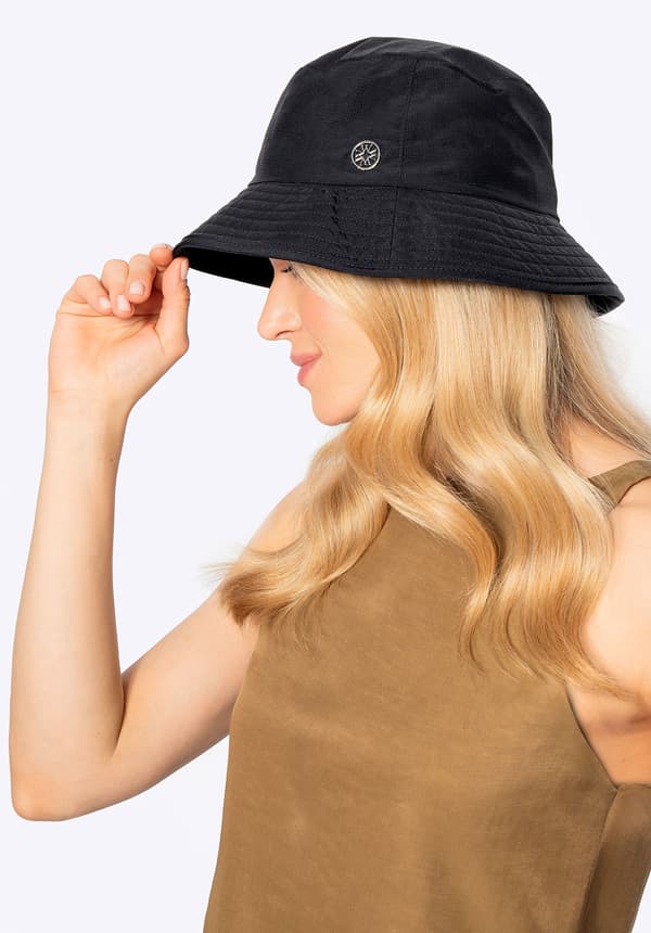 Wittchen mænds sort nylon bøttehat