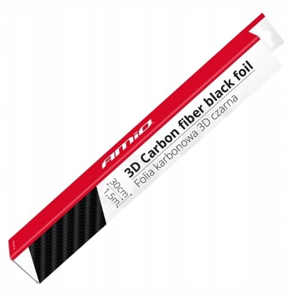 Sort Carbon 3D Bilfolie