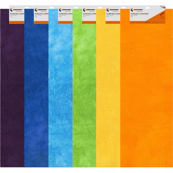 Mikrofiberklud MIX 60x40 cm blød absorberende VERGIONIC