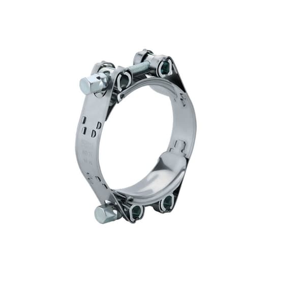 GBS tung dubbelklämma 50-60mm B1 Silver