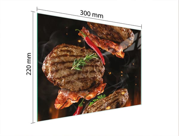 GLAS SKÄRBRÄDA 30x22 GRILL