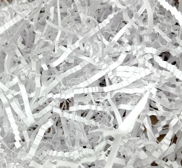 Vitt papirspånsfyldmiddel - 1 kg