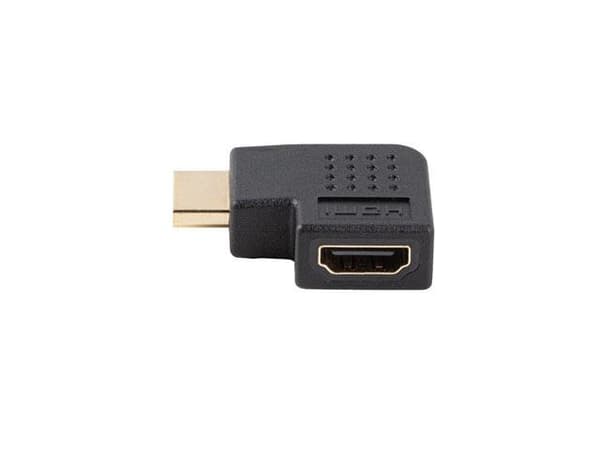 Lanberg hdmi(uros) -> hdmi(naaras) 4K-sovitin, vasenkulmainen, musta
