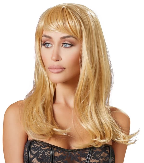 Cottelli ACCESSOIRES Axellång Rak Blond Peruk