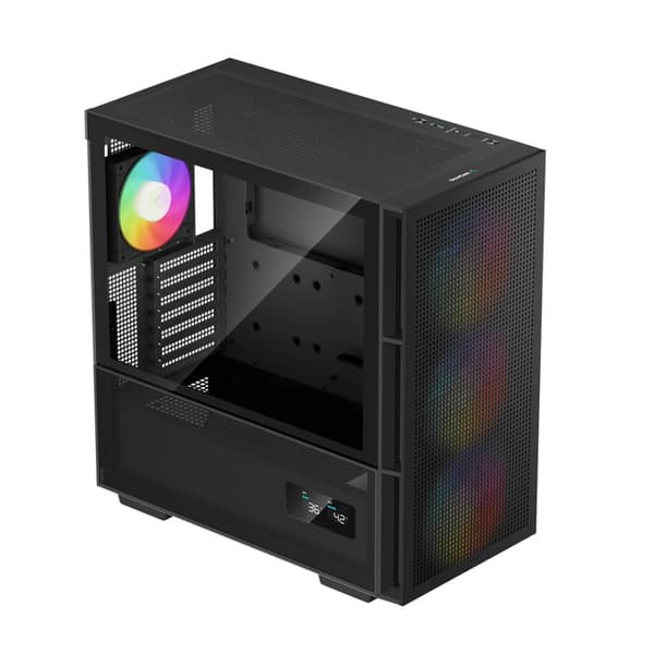 DeepCool CH560 ARGB digitalt sort kabinet