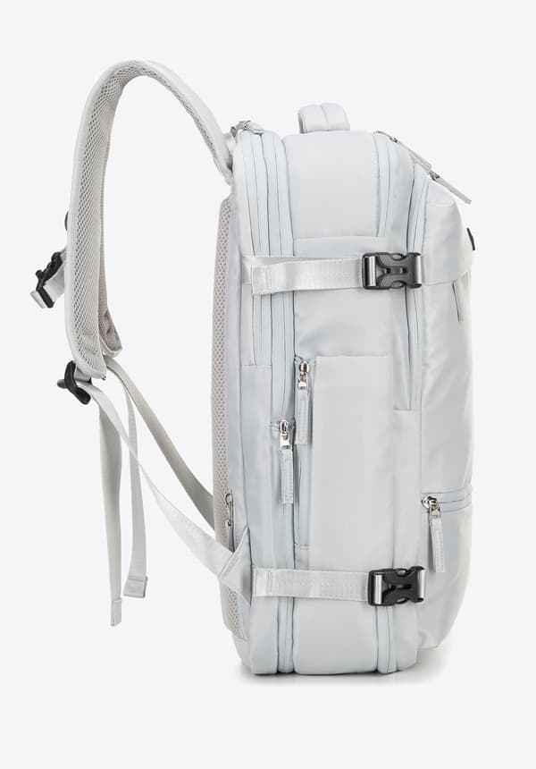 Wittchen Herr Expanderbar Multifunktionell Flygplansryggsäck, Off-White, Off-White Polyester