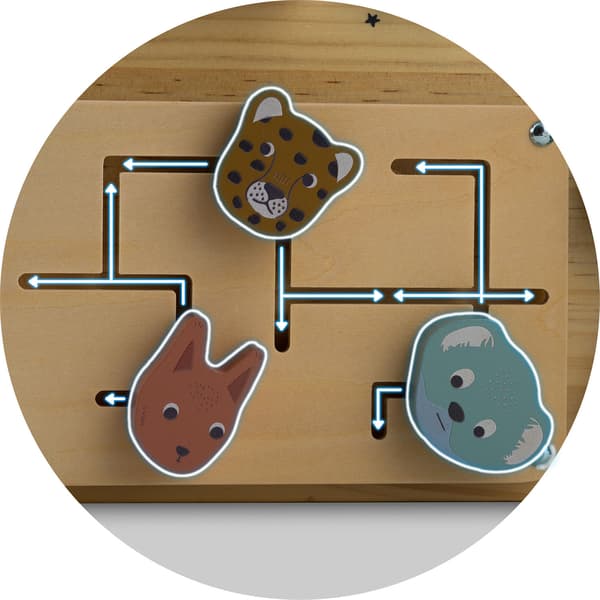 Sensorisk trätavla NK-859 Nukido
