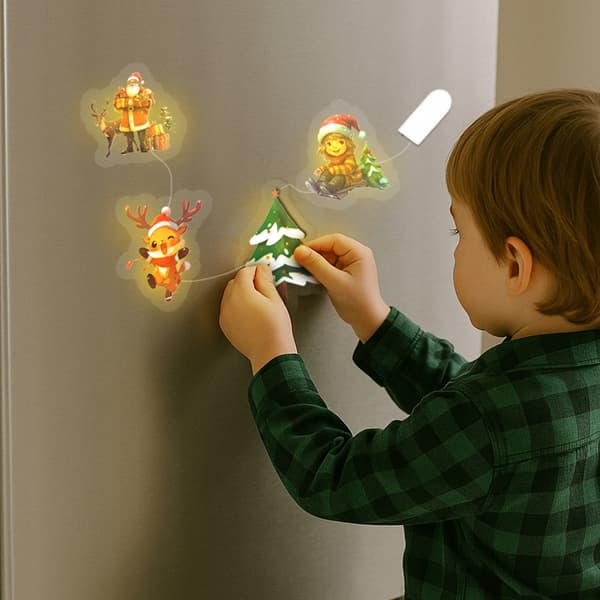 Lysende LED-vinduessticker til julemiks Christmas VERGIONIC