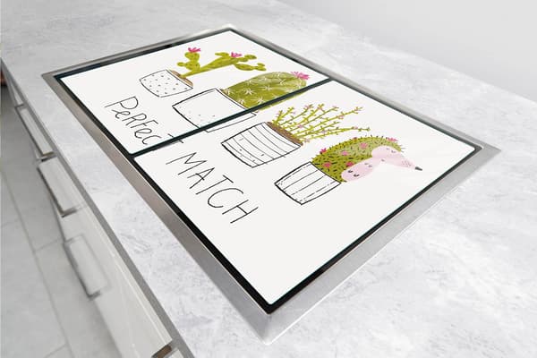 LASINEN SUOJALEVY LIEDELLE 70x52 CACTUS