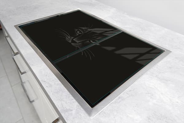 GLASBESKYTTELSESPLADE TIL KOMFUR 75x52 KAT.